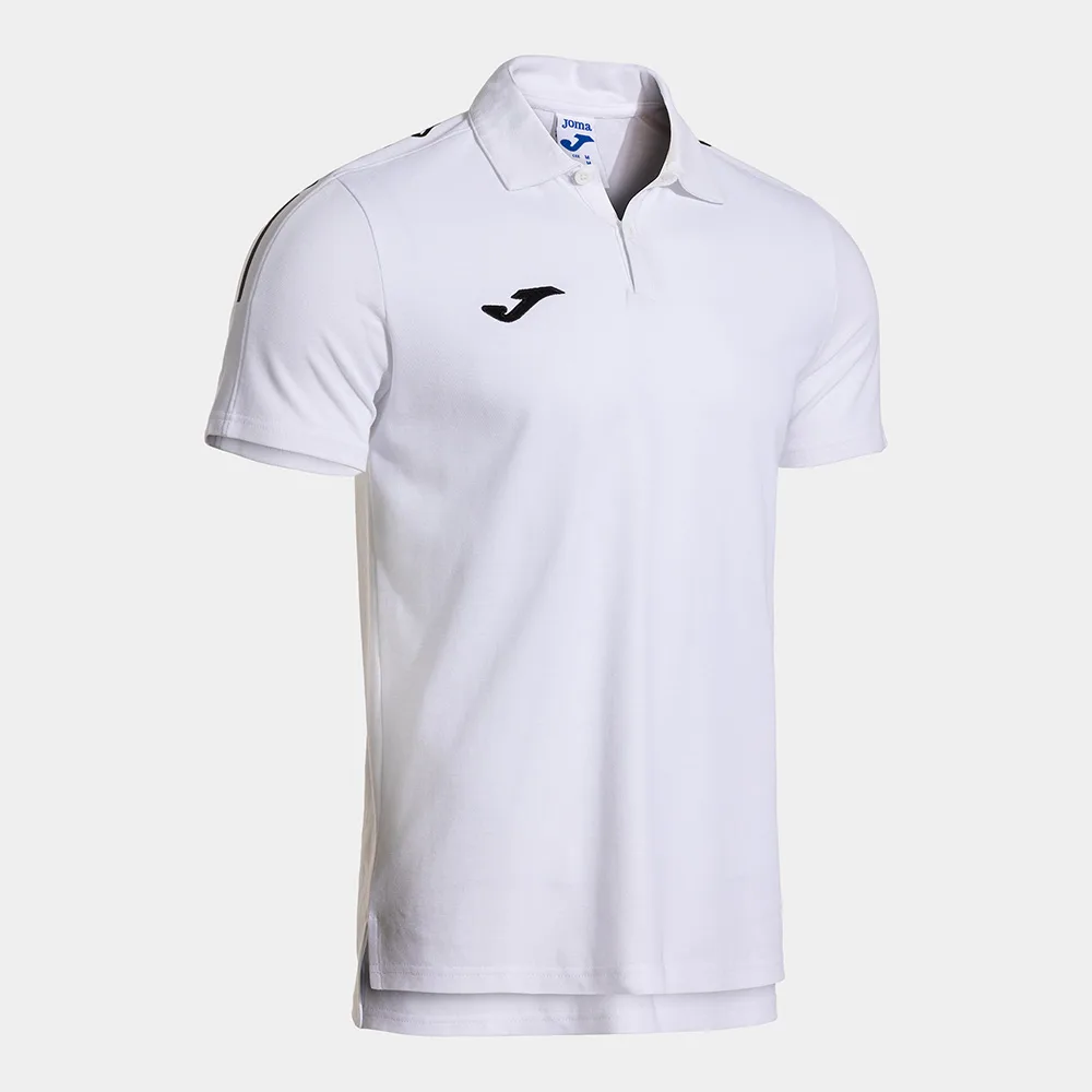 Tricou polo bumbac Joma Olimpiada, Alb - imagine 1