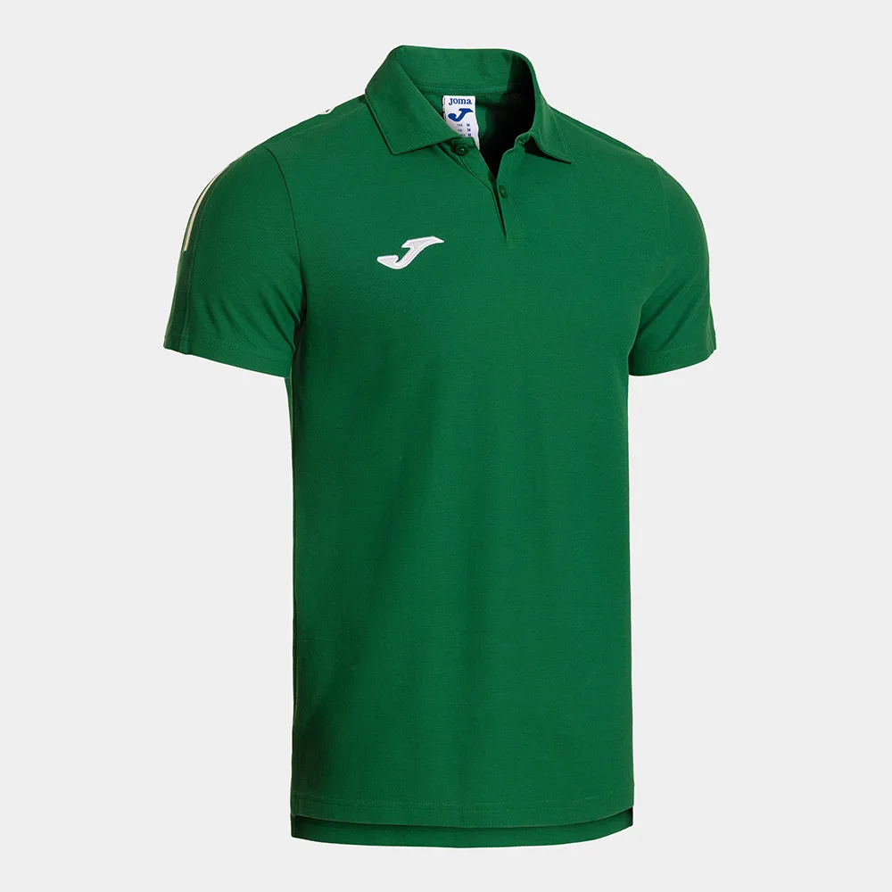Tricou polo bumbac Joma Olimpiada, Verde - imagine 1