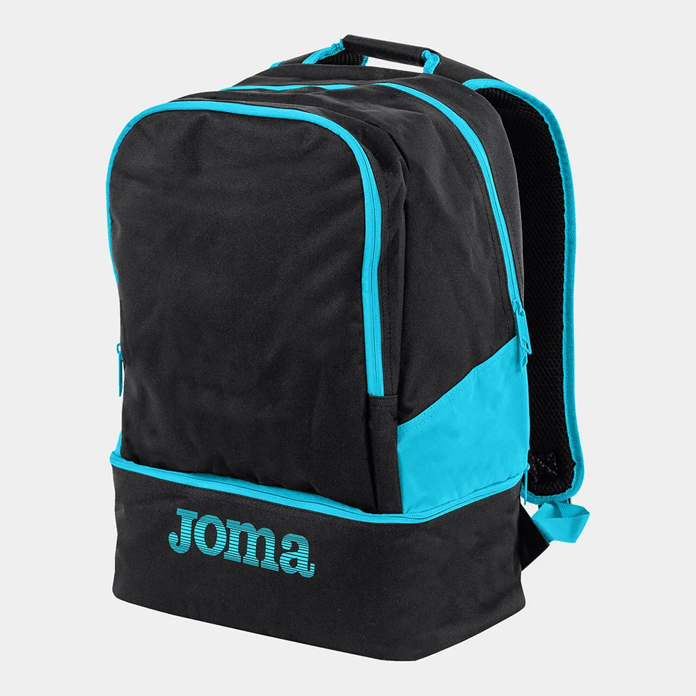 Rucsac sport Joma Estadio III, Negru / Turcoaz Fluo - imagine 1