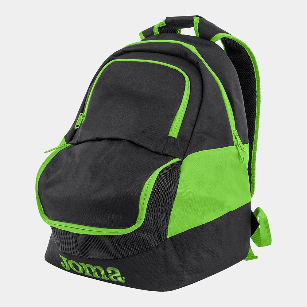 Rucsac sport Joma Diamond II, Negru / Verde Fluo - imagine 1