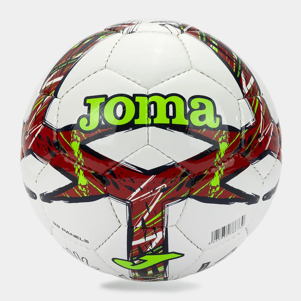 Minge fotbal Joma Dali III, Rosu / Verde Fluo (Nr. 3) - imagine 1