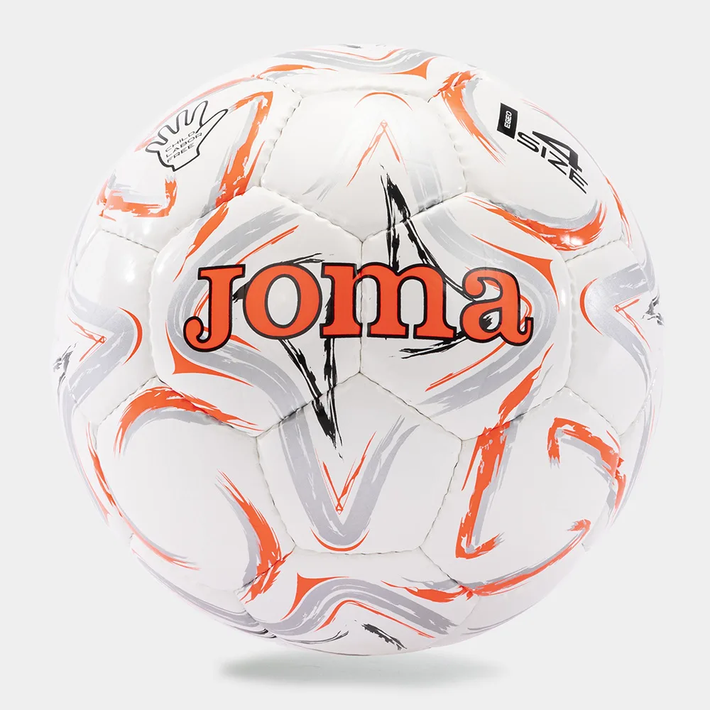 Minge fotbal Joma Egeo II, Gri / Coral Fluo (Nr. 4) - imagine 1