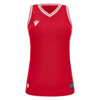 Tricou dama Macron Tellurium Eco, Rosu / Alb - imagine 2