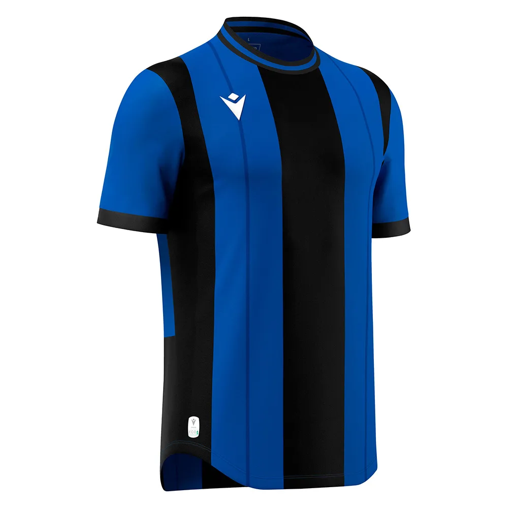 Tricou fotbal Macron Propus eco, Albastru Royal / Negru - imagine 1