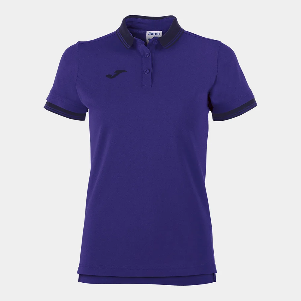 Tricou polo bumbac dama Joma Bali II, Mov - imagine 1