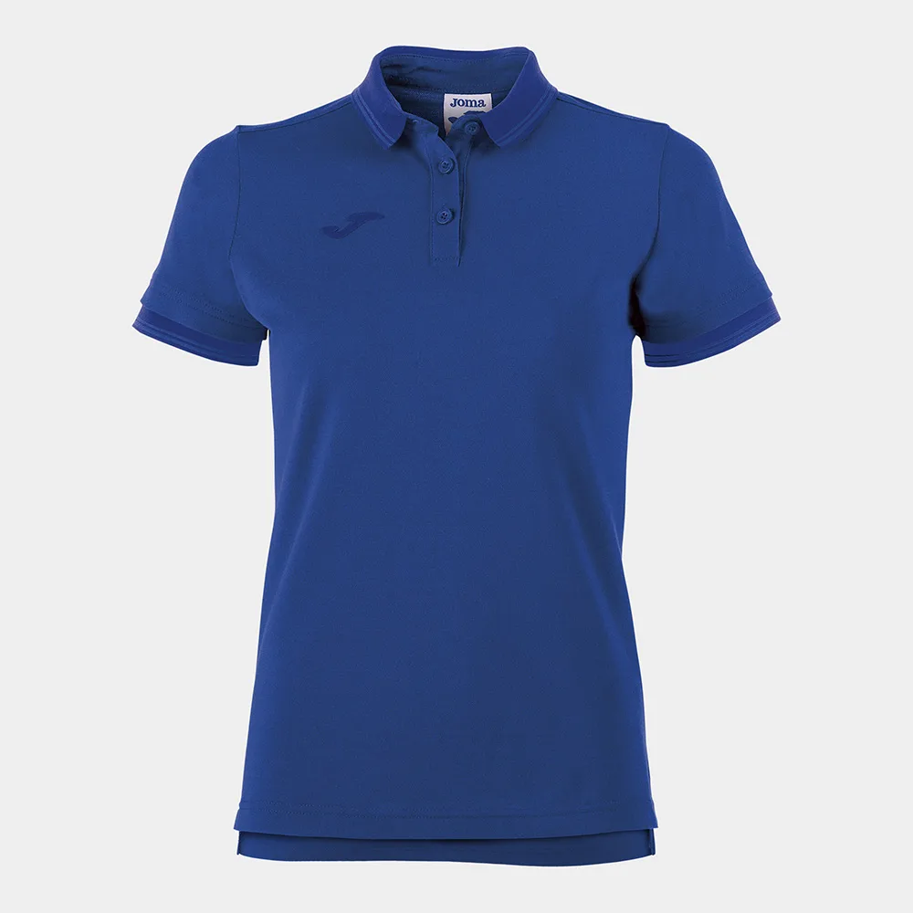 Tricou polo bumbac dama Joma Bali II, Albastru Royal - imagine 1