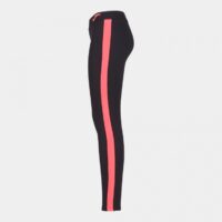 Colanti sport dama Joma Ascona, Negru / Coral Fluo - imagine 2