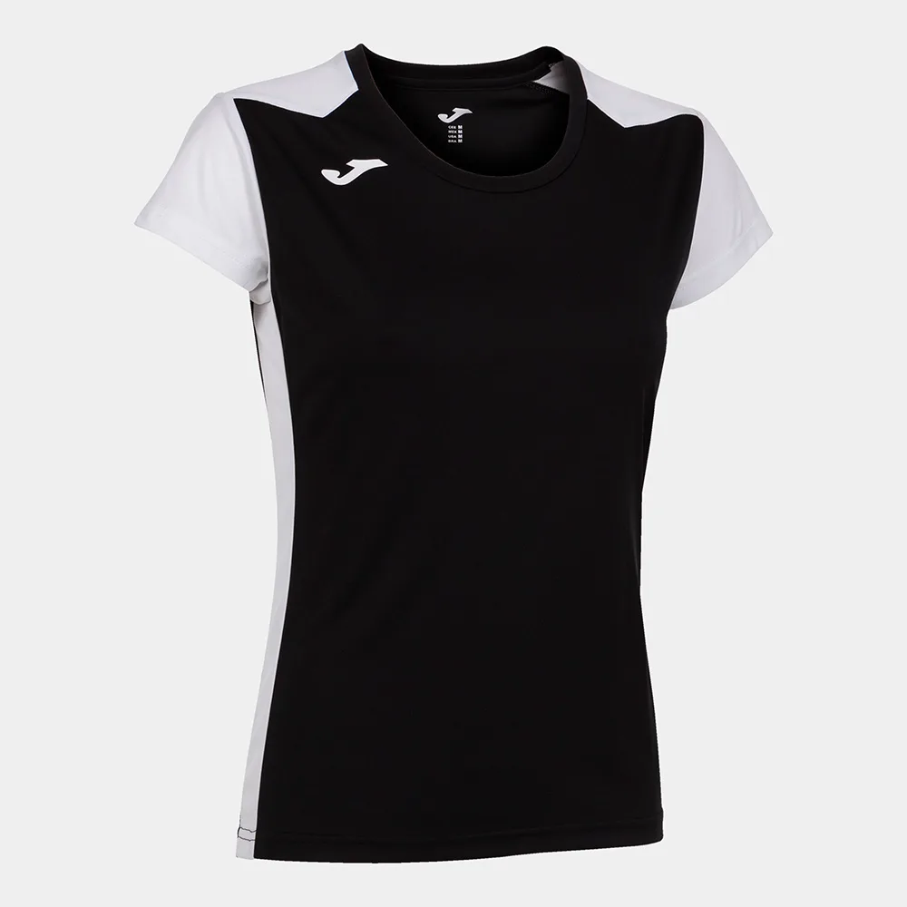 Tricou alergare dama Joma Record II, Negru / Alb - imagine 1