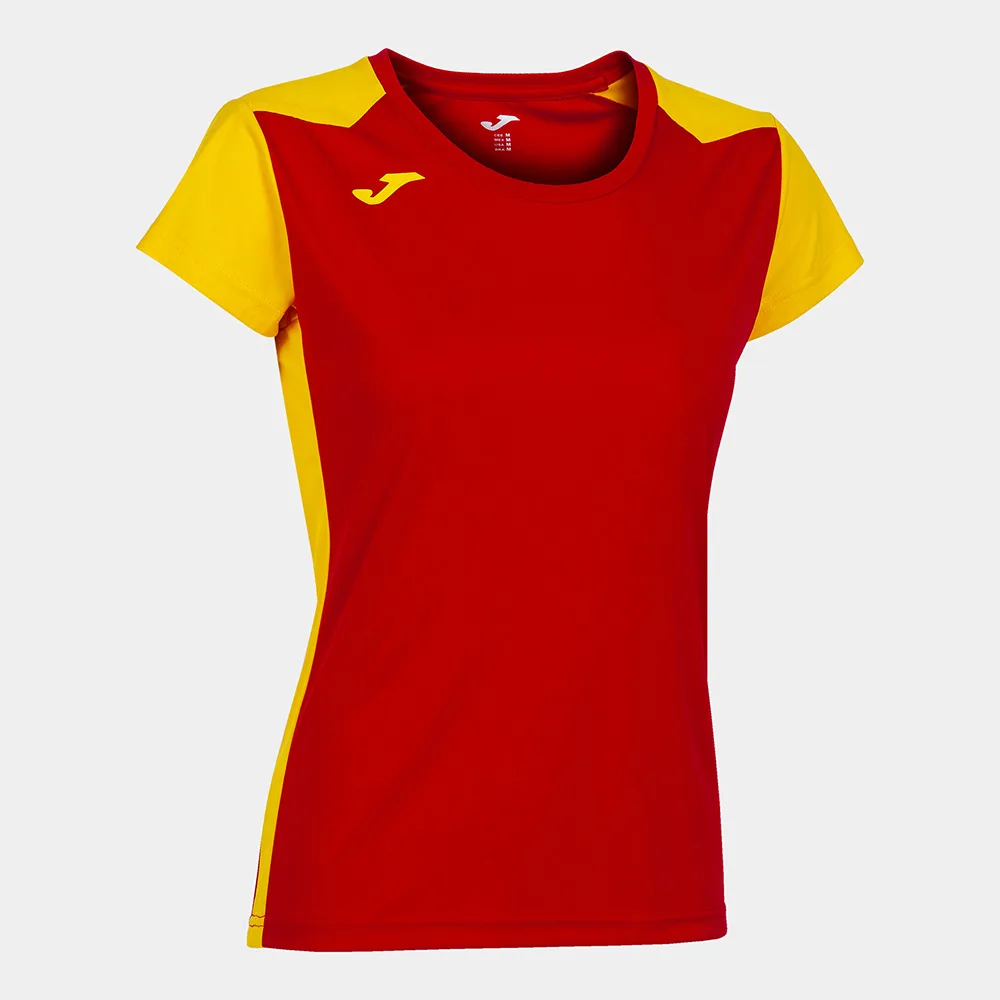 Tricou alergare dama Joma Record II, Rosu / Galben - imagine 1