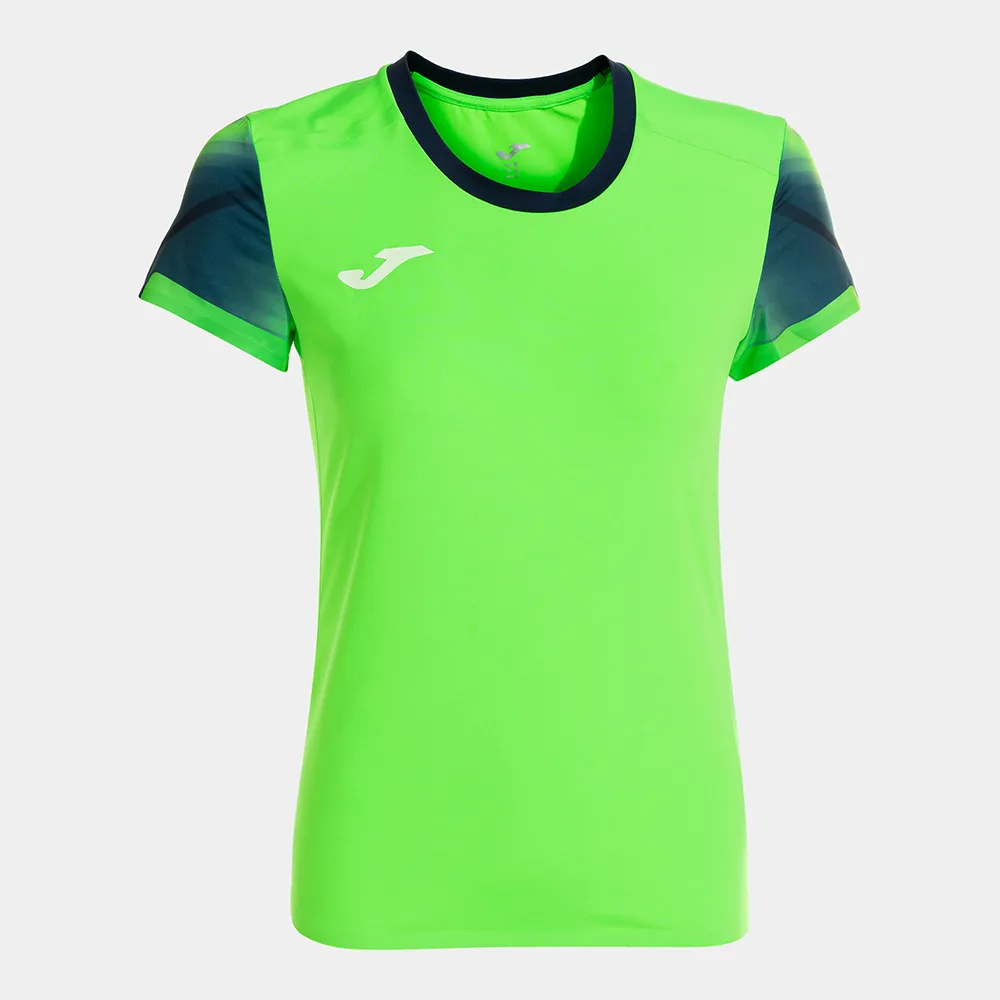 Tricou alergare dama Joma Elite XI, Verde Fluo / Bleumarin - imagine 1