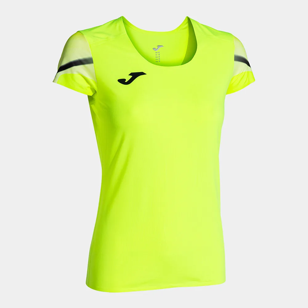 Tricou alergare dama Joma Elite XI, Galben Fluo / Negru - imagine 1