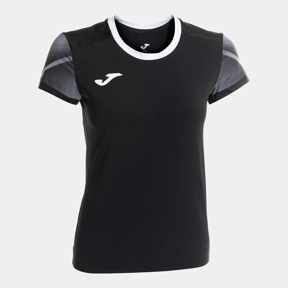 Tricou alergare dama Joma Elite XI, Negru / Gri Antracit - imagine 1