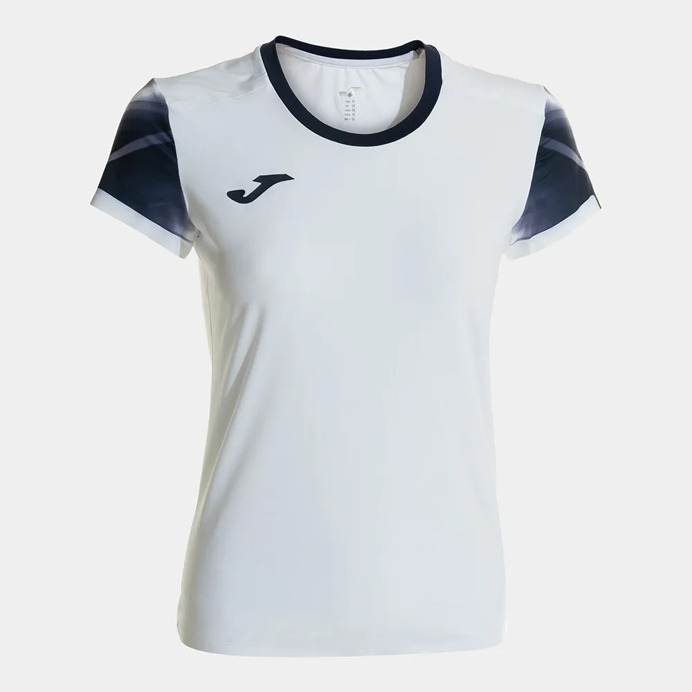 Tricou alergare dama Joma Elite XI, Alb / Bleumarin - imagine 1