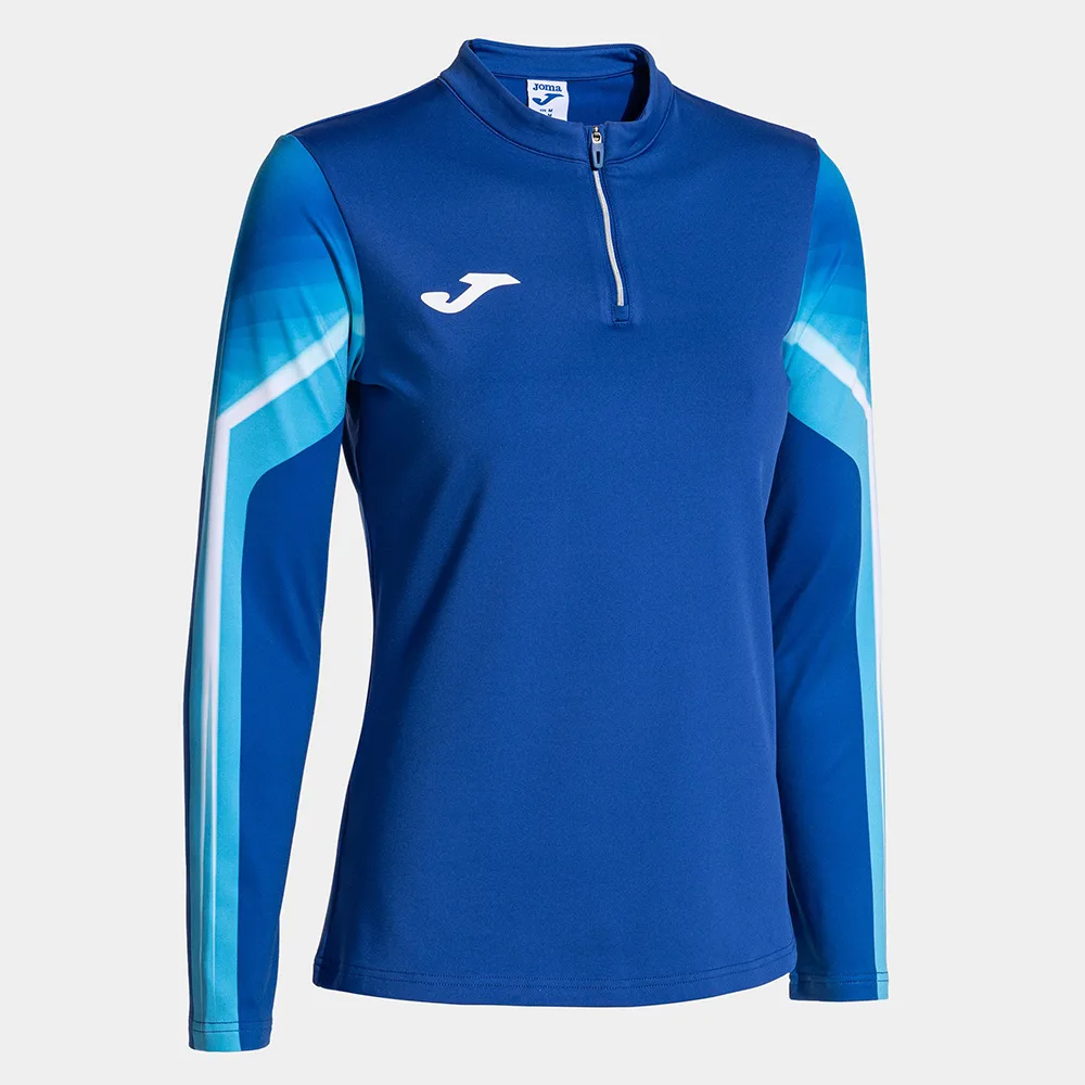 Bluza antrenament dama Joma Elite XI, Albastru Royal / Alb - imagine 1