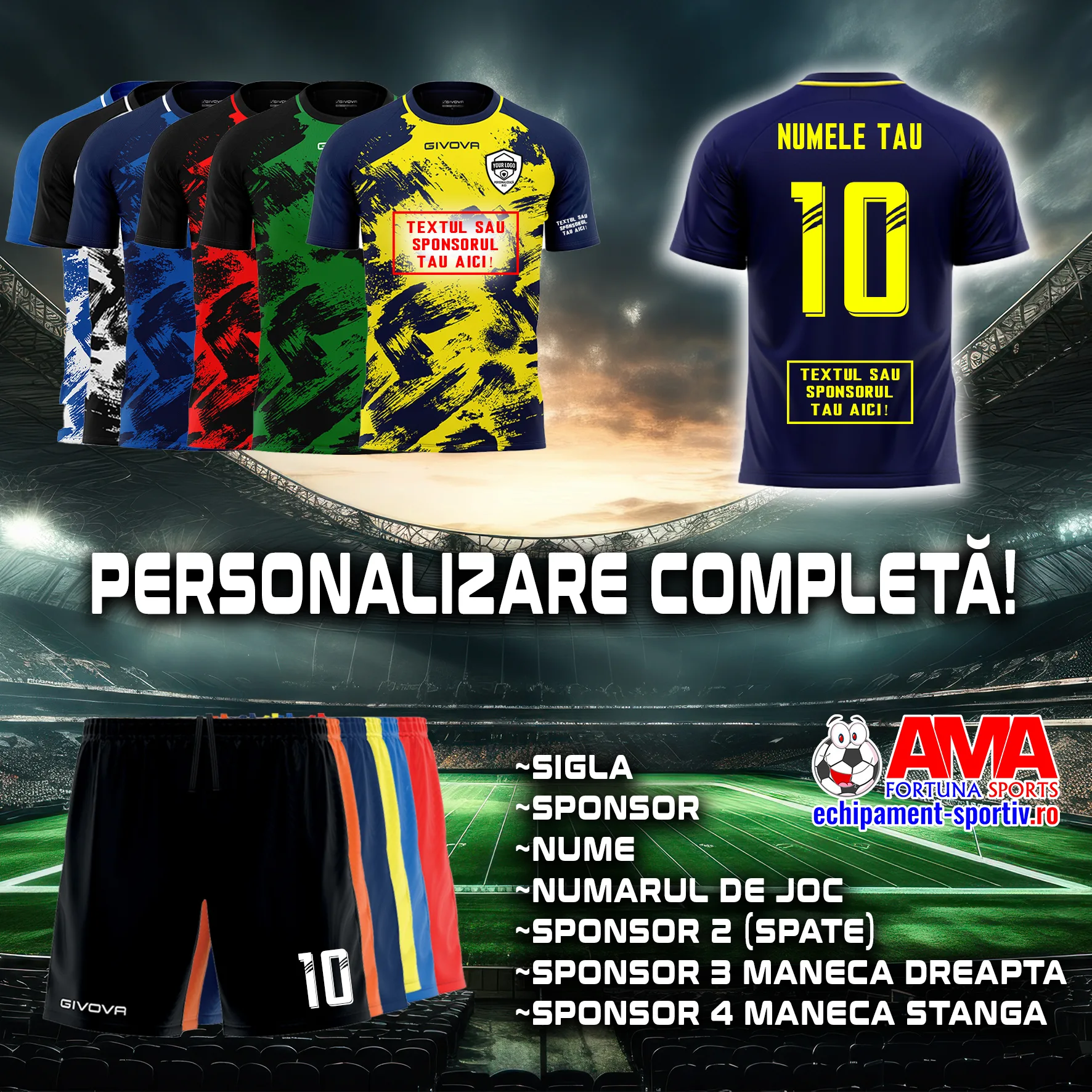 SET 2 PIESE ECHIPAMENT SPORTIV GIVOVA ART - imagine 1