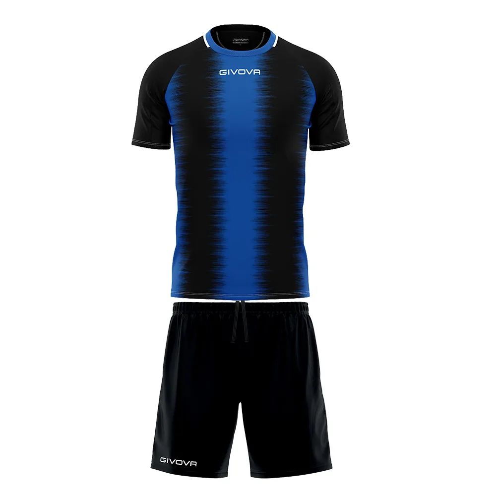STRIPE-ROYAL-NEGRU-NEGRU SET 3 PIESE ECHIPAMENT SPORTIV GIVOVA STRIPE - imagine 1