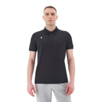 Tricou polo bumbac Macron Chalki, Negru - imagine 4