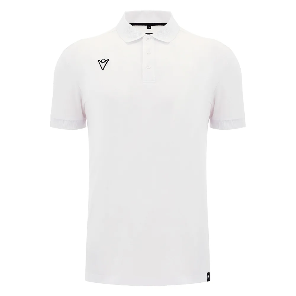 Tricou polo bumbac Macron Chalki, Alb - imagine 1