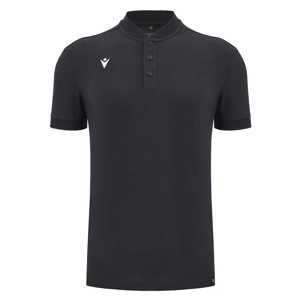 Tricou polo bumbac Macron Nisiros, Negru - imagine 1