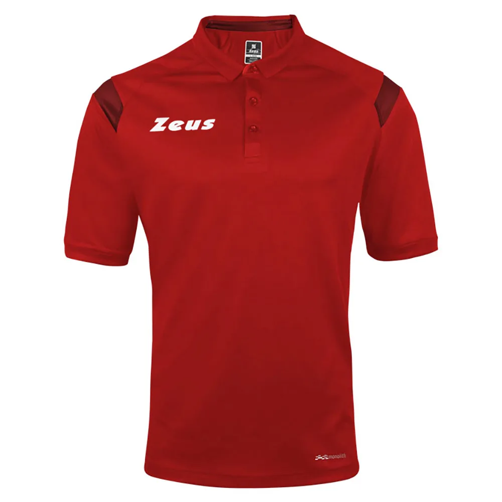 Tricou polo Zeus Monolith, Rosu - imagine 1