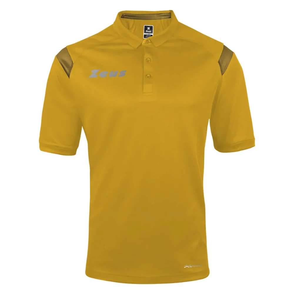 Tricou polo Zeus Monolith, Galben - imagine 1