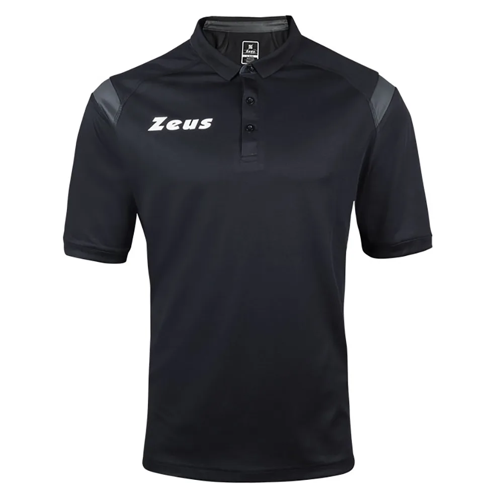 Tricou polo Zeus Monolith, Negru - imagine 1