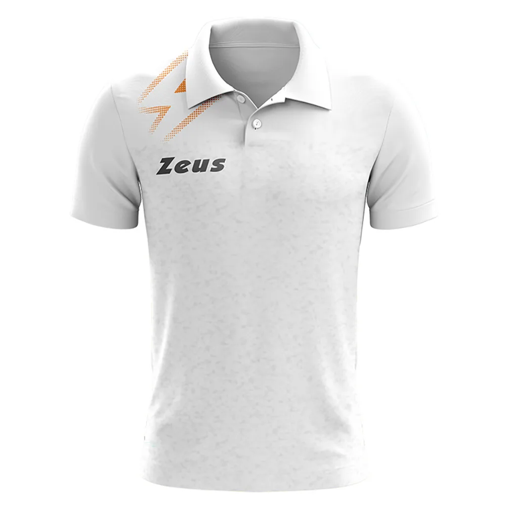 Tricou polo Zeus Olympia, Alb - imagine 1