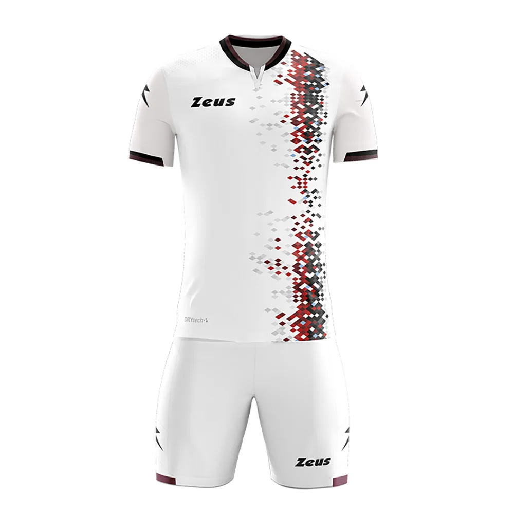 Set echipament fotbal Zeus Krystal, Visiniu / Negru - imagine 1