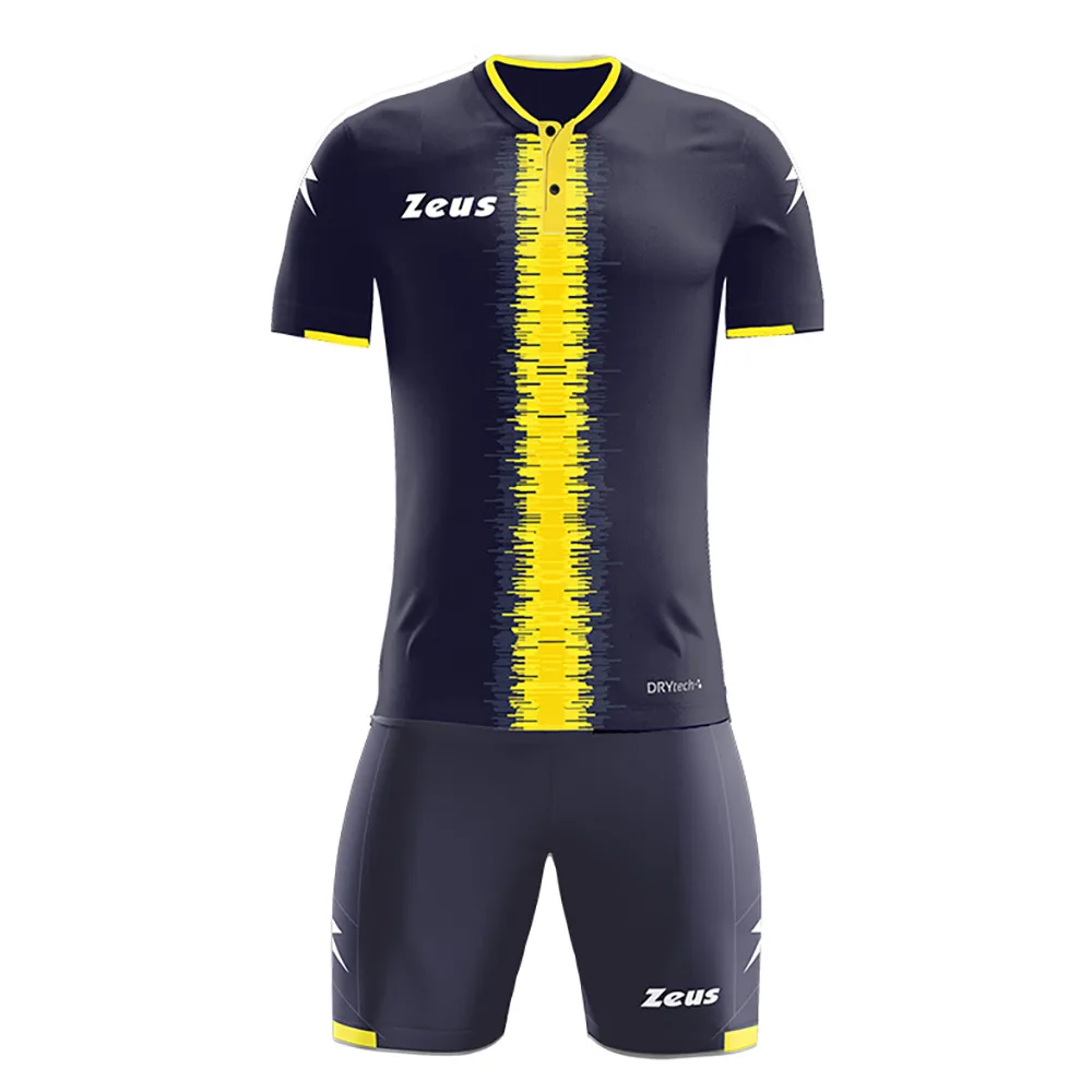 Set echipament fotbal Zeus Perseo, Bleumarin / Galben - imagine 1