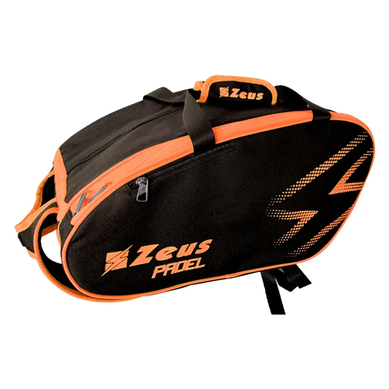 Geanta rachete padel Zeus, Negru / Portocaliu Fluo - imagine 1