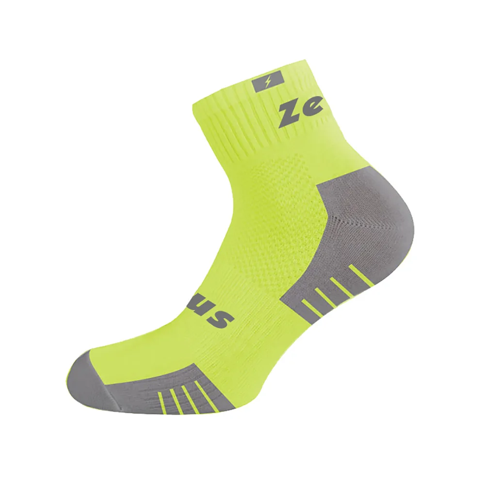 Sosete sport Zeus Fit, Galben Fluo - imagine 1