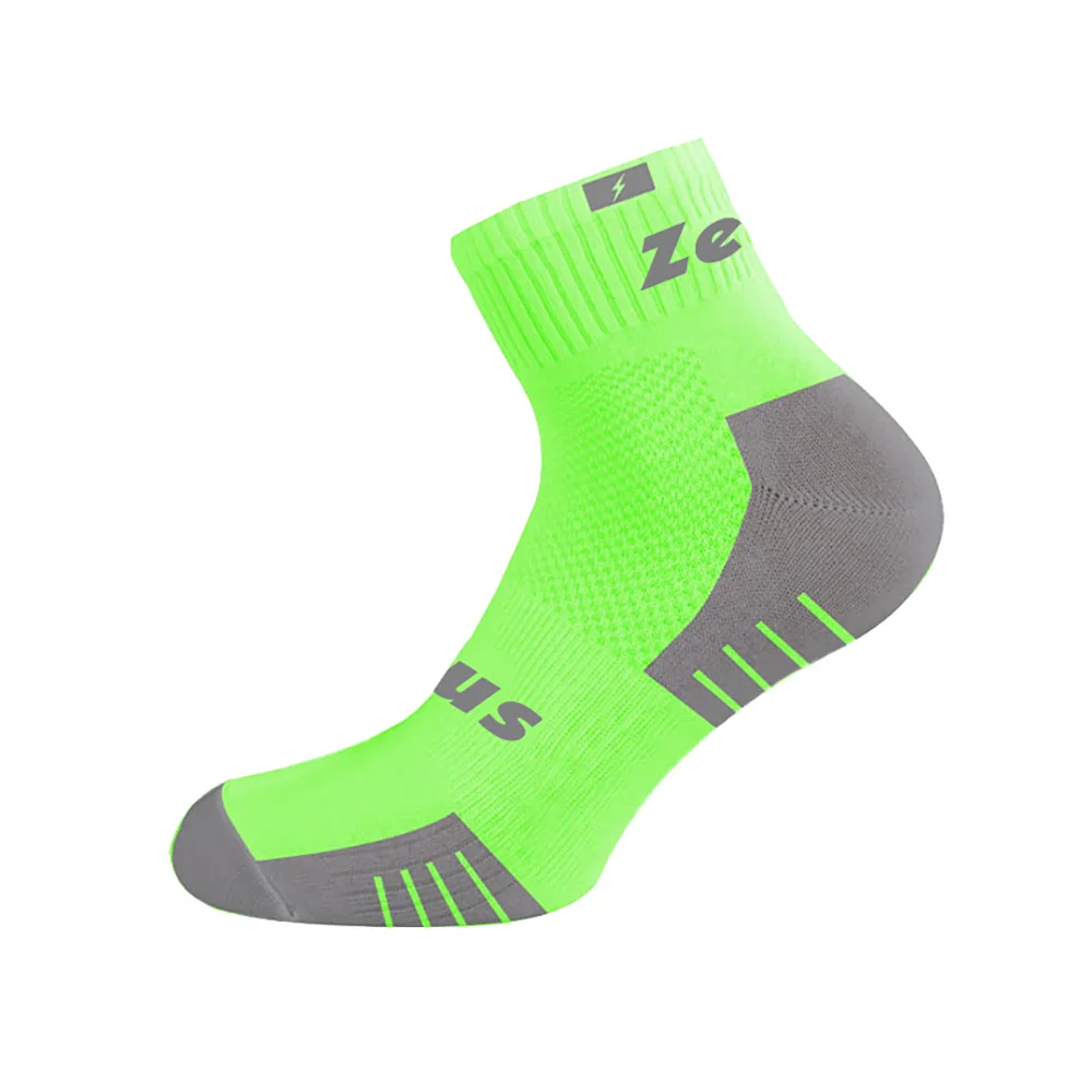Sosete sport Zeus Fit, Verde Fluo - imagine 1