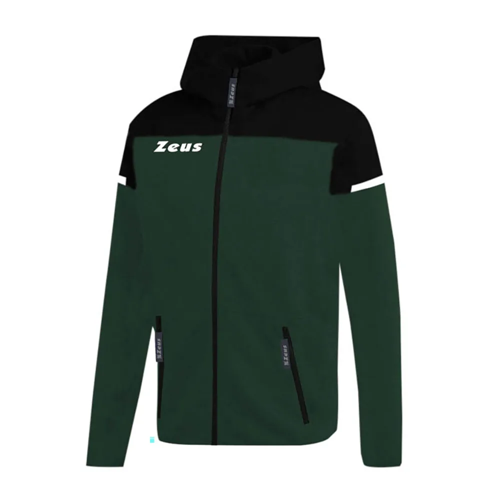 Bluza Zeus Tech Bikolor, Negru / Verde militar - imagine 1