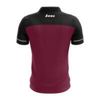 Tricou polo Zeus Bikolor, Visiniu / Negru - imagine 2