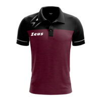 Tricou polo Zeus Bikolor, Visiniu / Negru