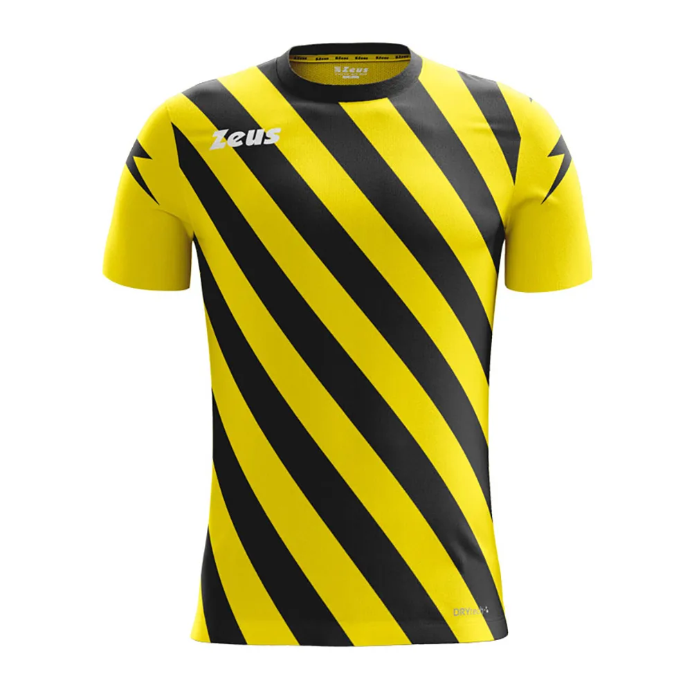Tricou sport Zeus Zip, Galben / Negru - imagine 1