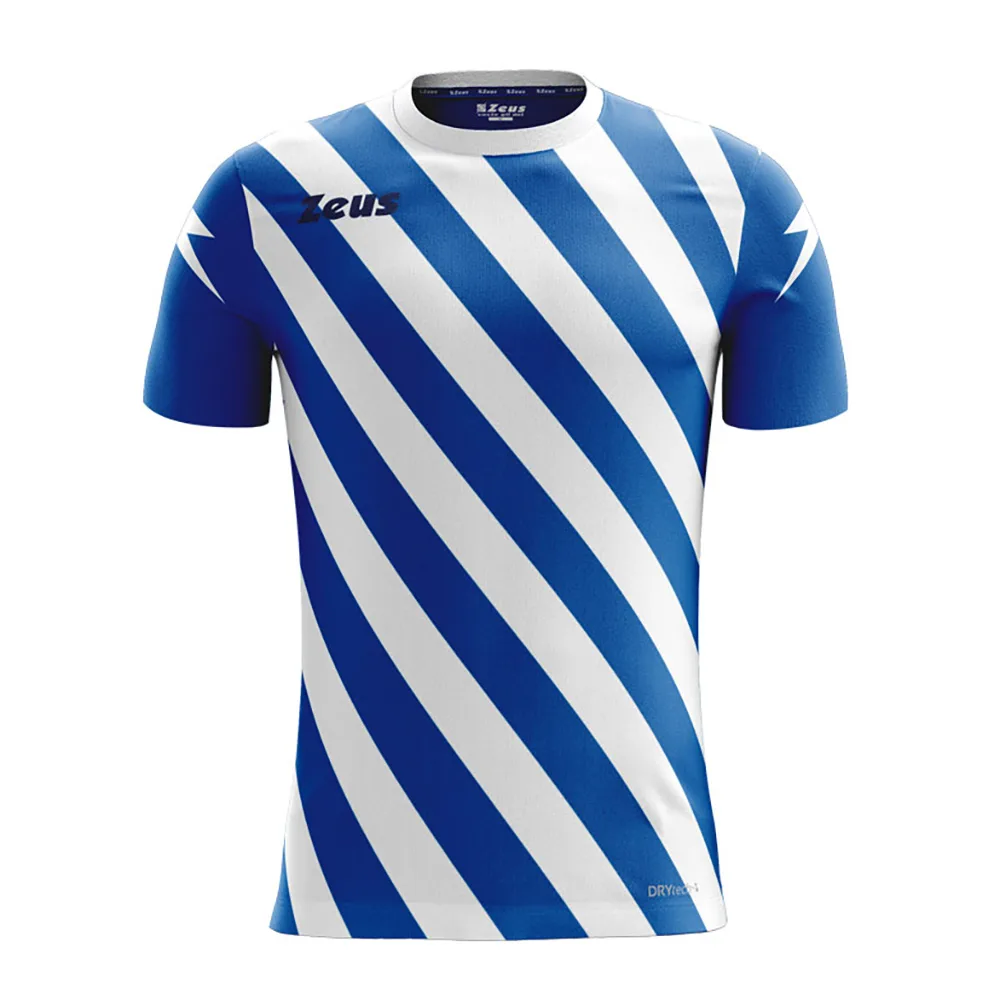 Tricou sport Zeus Zip, Albastru Royal / Alb - imagine 1