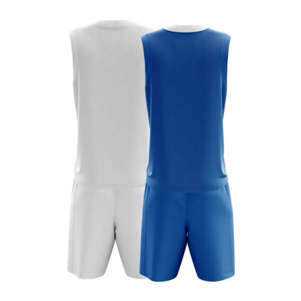 Set echipament baschet Zeus Doblo, Alb / Albastru Royal - imagine 2