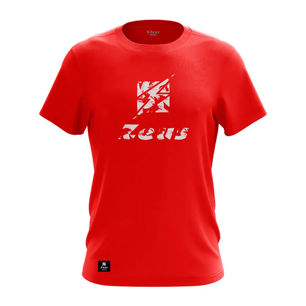 Tricou bumbac Zeus Square, Rosu - imagine 1