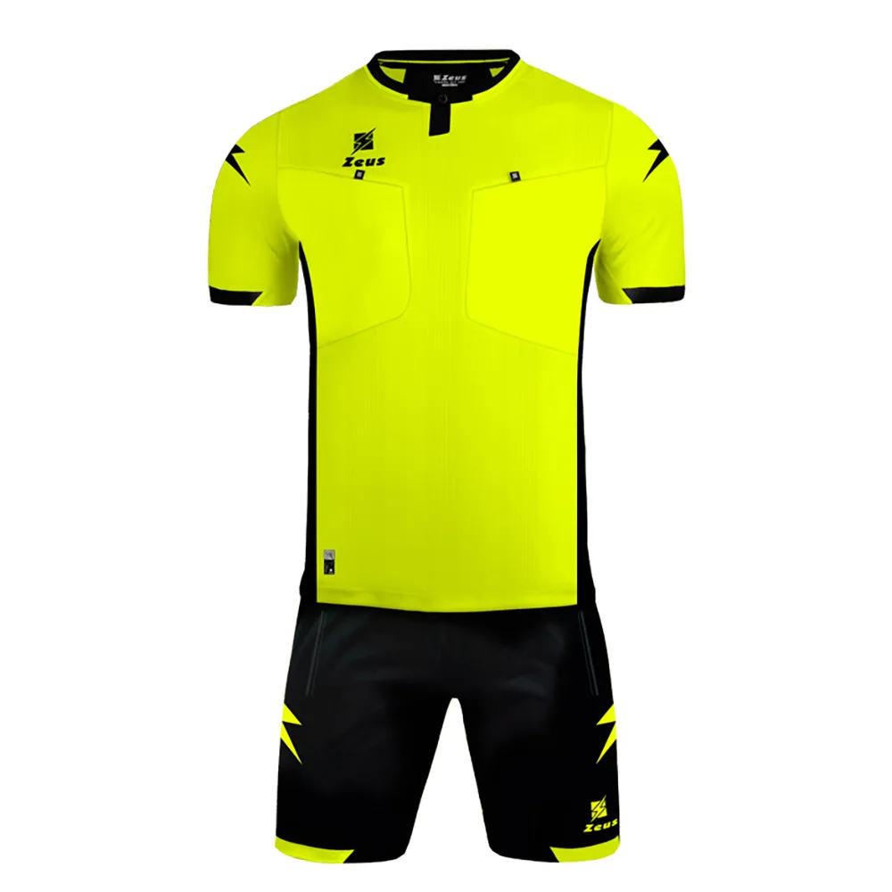 Set echipament arbitru Zeus Marko, Galben Fluo / Negru - imagine 1