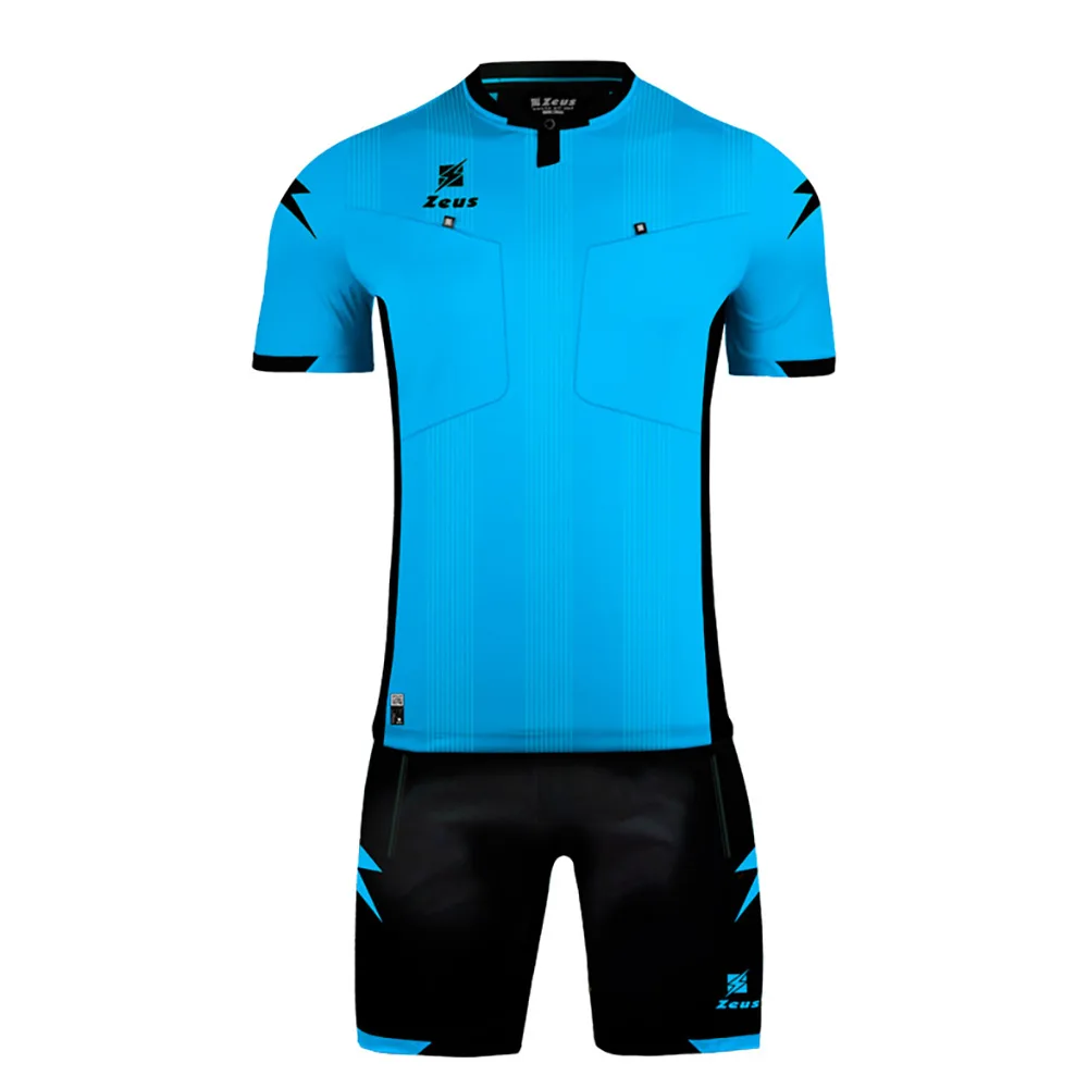 Set echipament arbitru Zeus Marko, Albastru Royal / Negru - imagine 1