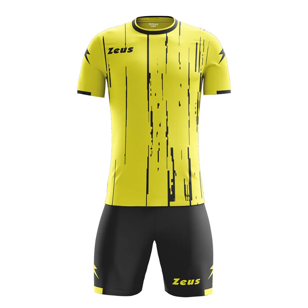 Set echipament fotbal Zeus Bolt, Galben / Negru - imagine 1