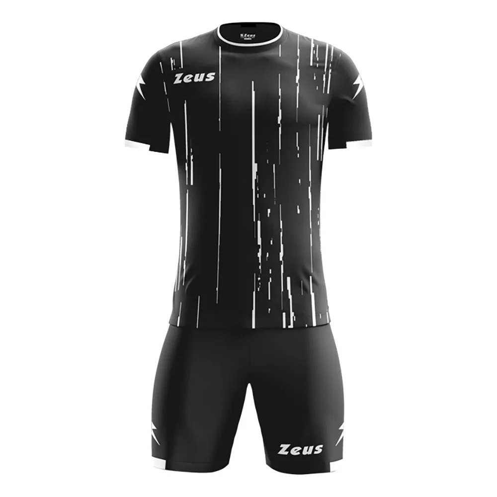 Set echipament fotbal Zeus Bolt, Negru / Alb - imagine 1