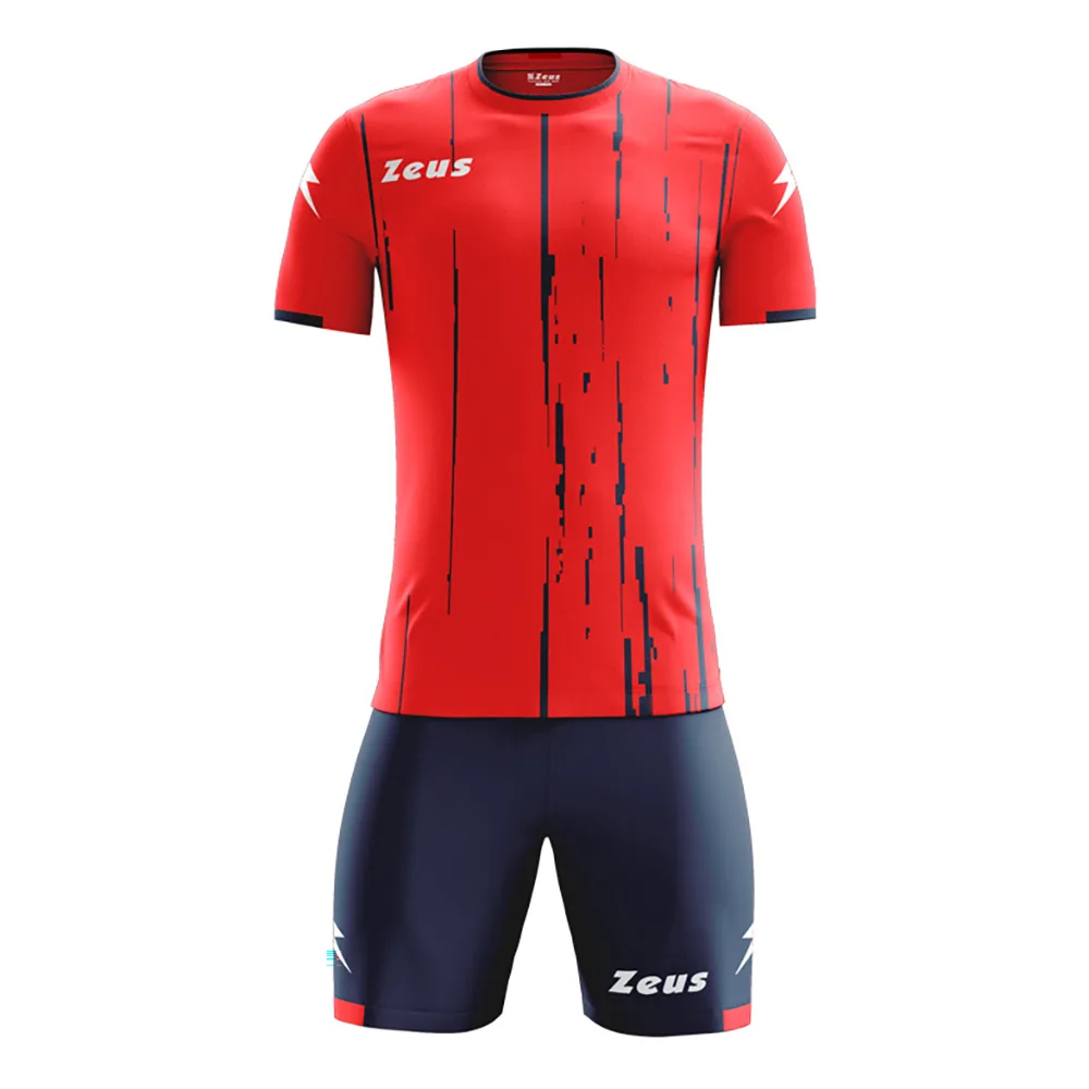 Set echipament fotbal Zeus Bolt, Rosu / Bleumarin - imagine 1
