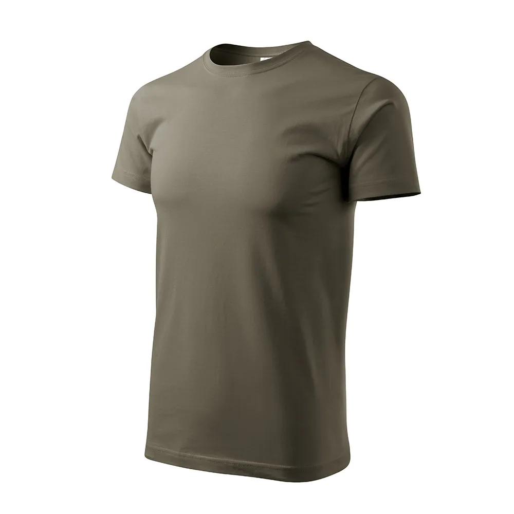 Tricou bumbac Basic, Army - imagine 1