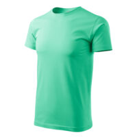Tricou bumbac Basic, Verde menta