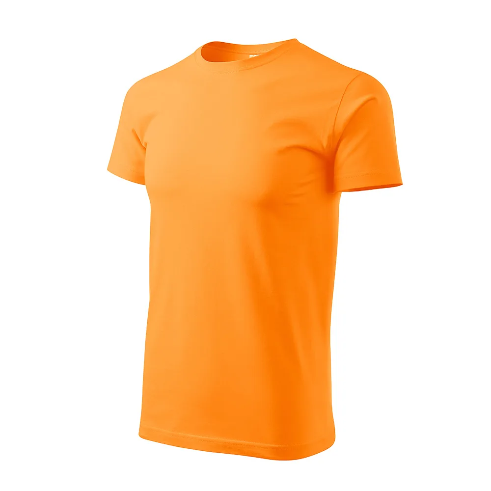 Tricou bumbac Basic, Tangerine orange - imagine 1