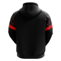 Hanorac Zeus Glitch, Negru / Rosu - imagine 2