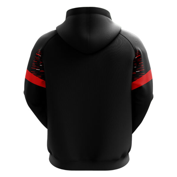 Hanorac Zeus Glitch, Negru / Rosu - imagine 2