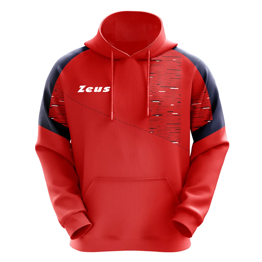 Hanorac Zeus Glitch, Rosu / Bleumarin - imagine 1